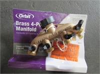 Orbit Brass 4 Port Manifold