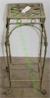 METAL PLANT STAND WITH BAMBOO MOTIF