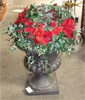 PLANTER WITH POINSETTA ARRANGEMENT