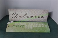 WALL HANGING "SCRIPTURE/ WELCOME"