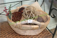 BASKET WITH CONTENTS