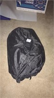 Single air bed in carrying bag