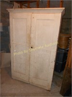 White blind door cabinet 69"x16.5"x43"