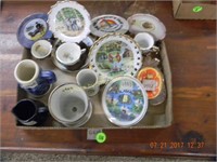 Box Lot State Plate and Cups