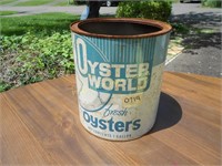 Oyster World gallon can - no lid