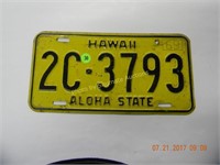 Hawaii single tag 1969 2C 3793