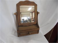 Wooden Mirror with drawer