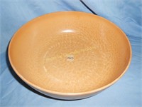 Abatized wooden bowl & white mixer bowl