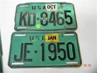 Government  USA Lot of 4 tags KD 8465/JE 1950/LK