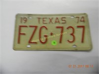 Texas single tag 1974 FZG*737