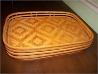 Wicker trays