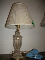 Glass lamp with shade