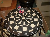 Dart board and darts