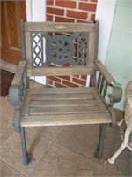 Regalia Iron and wooden outdoor chair