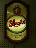 Stroh's Lighted Beer sign