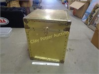 Gold Metal Foot Locker Trunk