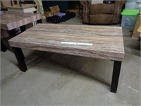 Wood Coffee Table - Faux Marble