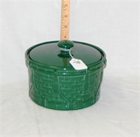 Ivy Green Woven Drum Crock