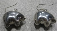 Pair Of Sterling Silver Marked Earrings