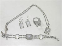 Art Deco Jewelry Set Marked NRT