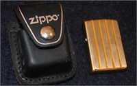 Zippo Lighter In Leather Case