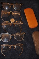 Lot of Vintage Eye Glasses & Cases