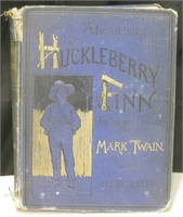 1st Ed. 1885 Mark Twain Adventures of Huckleberry