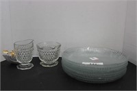 SELECTION OF GLASS PLATES AND MORE