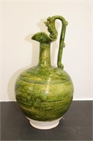 GLACED POTTERY WATER PITCHER