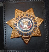 "Special Security Officer" Badge in Leather Case