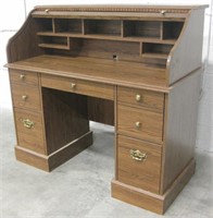 Wood / Laminate Roll Top Desk - No Key