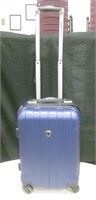 Rolling Blue Carry-on Suitcase 19" X 13" X 9"