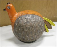 Vintage Stoneware Bird Ceramic - Marked Italy