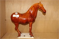 CERAMIC HORSE STATUE