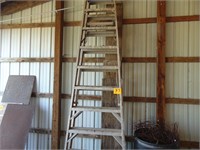 Wide 10 ft Aluminum Ladder
