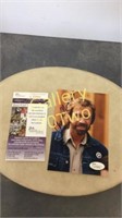 Chuck Norris autographed 5 x 7 color photo with