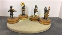 Ron Lee Hobo band Collection pewter  figures set