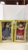 Pair of vintage Effanbee dolls in original boxes