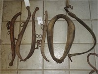 Leather Horse Collar & 4 Hames