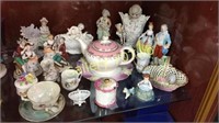 Large selection of Porcelain figures-some are