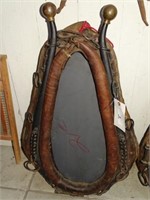 Leather Horse Collar & Hames Mirror