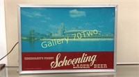 Vintage Schoenling Lager Beer motion sign of