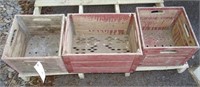 3 - Vintage Wooden Crates
