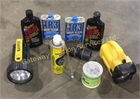 Box of miscellaneous car polishing products
