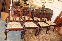 x7 Chippendale Mahg. Chairs by HIckory Chair