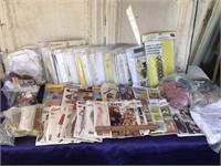 Huge Lot of Crafting Patterns and Craft Materials