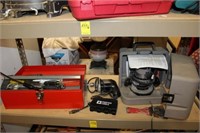 Porter Cable Router, Tool Box w/ tools