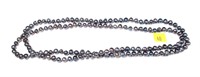 48" 7-8mm black freshwater pearl necklace