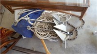 Boat equipment 2 anchors w/rope, and prop