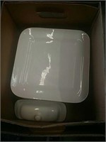 Box of white  trays